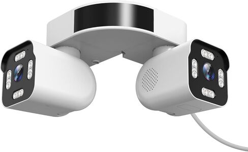 8MP Smart Wireless 2.4Ghz Wifi Security Camera Indoor & Outdoor,Dual Lens PTZ Surveillance Cameras Inside And Outside,AI Motion Detection,waterproof IP66,360° panoramic outer corner mounting in Kuwait