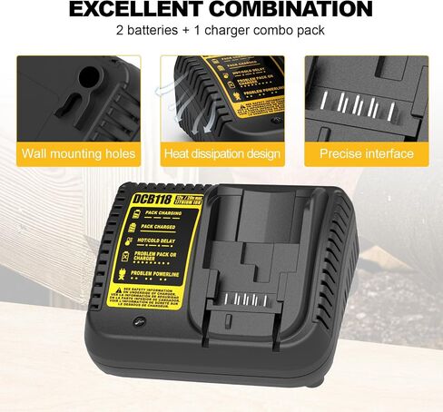 2 Pack 6.0Ah Replacement for Dewalt 12V Battery and Charger Compatible with Dewalt 12V Battery DCB120 DCB121 DCB122 DCB123 Cordless Tools in Saudi Arabia