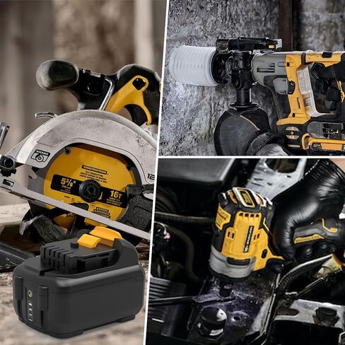 2 Pack 6.0Ah Replacement for Dewalt 12V Battery and Charger Compatible with Dewalt 12V Battery DCB120 DCB121 DCB122 DCB123 Cordless Tools in Saudi Arabia