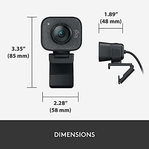 Logitech Litra Glow Premium LED Streaming Light with TrueSoft and Logitech StreamCam, Graphite for Creators and Streamers in Saudi Arabia