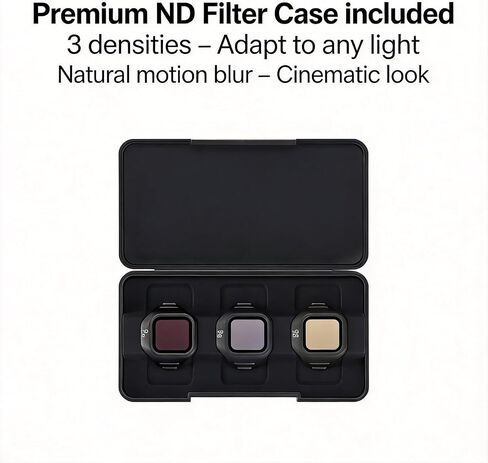 ND Filter Set for DJI Mini 5 Pro, ND8/ND32/ND128, 3-Pack Neutral Density Filters, HD Optical Glass, Anti-Scratch Coating, Aerial Photography in Saudi Arabia