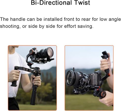 Hohem BH-01 Sling Handgrip for MT3 Pro Gimbal, Bi-Directional Twist Grip, Ergonomic Briefcase Handle for Low Angle Shots in Kuwait