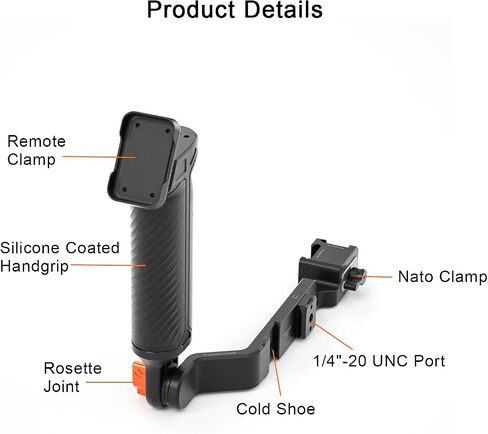 Hohem BH-01 Sling Handgrip for MT3 Pro Gimbal, Bi-Directional Twist Grip, Ergonomic Briefcase Handle for Low Angle Shots in Kuwait