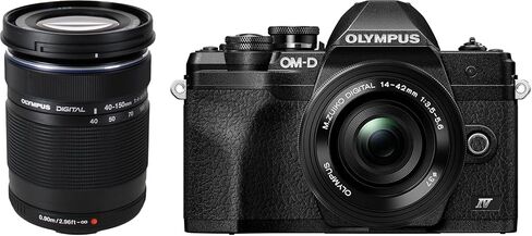 Olympus OM-D E-M10 Mark IV Mirrorless Digital Camera with 14-42mm and 14-150mm Lenses (Bundle) in Kuwait