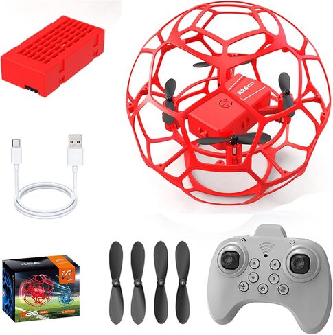K26 MAX Drone with Protective Cage, Hand-Launch Takeoff, Modular Battery. in Saudi Arabia