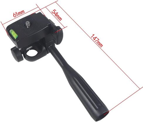 Three-Way Head Handle 1/4 Screw Level Rotating Bracket for Tripod SLR Photography Accessories (1/4" Thread) in Saudi Arabia