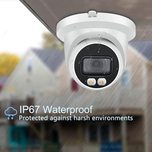 كاميرا 4K Color-Vu Turret PoE إصدار OEM بدون علامة تجارية من DS-2CD2387G3-LI2UY | 8 ميجابكسل ميكروفون مزدوج AcuSense 3.0 AI لاكتشاف الإنسان/المركبة 130 ديسيبل WDR IP67 NEMA4X مضاد للتآكل يعمل مع Ⲏ kconnect، in Kuwait