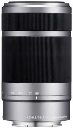 Sony E 55-210mm F4.5-6.3 OSS Lens for Sony E-Mount Cameras (Silver) (Renewed) in Kuwait