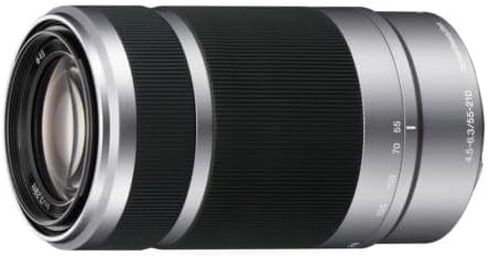 Sony E 55-210mm F4.5-6.3 OSS Lens for Sony E-Mount Cameras (Silver) (Renewed) in Kuwait