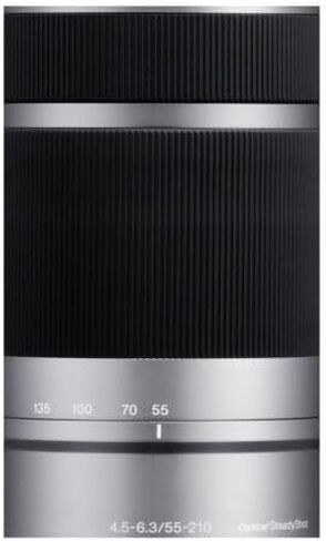 Sony E 55-210mm F4.5-6.3 OSS Lens for Sony E-Mount Cameras (Silver) (Renewed) in Kuwait