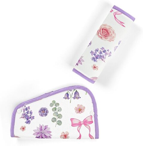 Kids Seat Belt Cover Pads, Pea Pod Children Universal Shoulder & Belly Protective Padding, Breathable Car Seat Strap Cushion Covers for Boys Girls (Space) in Saudi Arabia
