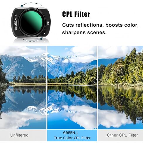 GREEN.L Magnetic Black Mist Filter for DJI Osmo Pocket 3, 1/4 Strength Cinematic Pro-Mist Effect, Ultra-Thin, Multi-Coated, HD Optical Glass in Saudi Arabia