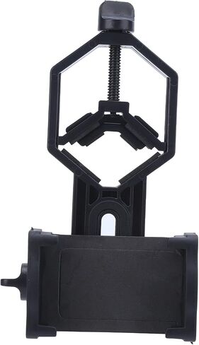 Universal Smartphone Telescope Adapter Mount Lightweight Portable Phone Scope Mount for Binoculars Monoculars Spotting Scopes Durable ABS Aluminum Alloy Black 3.5oz in Kuwait