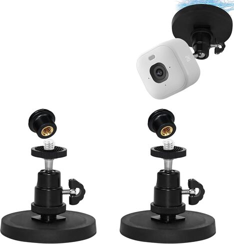 TEKCAM 2 Pack Magnetic Camera Mount Compatible with Blink Outdoor 4/2K+ | Compatible with Blink Mini/2k+, Blink Indoor(All), Eufy E220, 360° Adjustable No-Drill Mount for Iron Surfaces, No Screws in Saudi Arabia