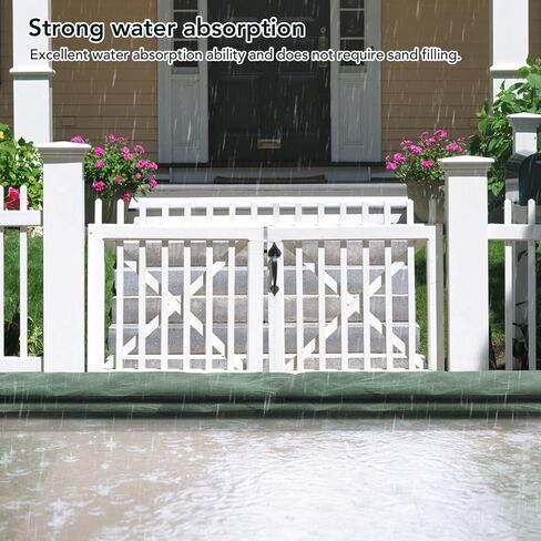 5Pcs Sand Bags, 9.8 X 19.7in Reusable Non Woven Fabric Flood Water Barrier, Heavy Duty Sandbags for Garden Doors, Garage Entrances in Kuwait