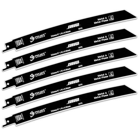 12 Inch 6TPI Japanese Teeth Reciprocating Saw Blade, Curved Edge Wood Pruning Saw Blades for Tree Trimming, Wood Cutting (3-Pack) in Saudi Arabia