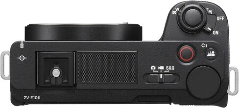 Sony ZV-E10 II Mirrorless Camera (Black) with 16-50mm f/3.5-5.6 Lens | 26MP APS-C Sensor, 4K Video & Flip Screen | for Vlogging & Content Creation + Extra Battery + 64GB Card + Camera Case in Kuwait