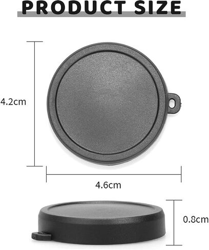 2PCS Silicone Lens Cap for DJI Osmo Action 6 Silicone Protective Case Dust Cover Protective Accessories Anti Loss Washable Cover (Black) in Kuwait