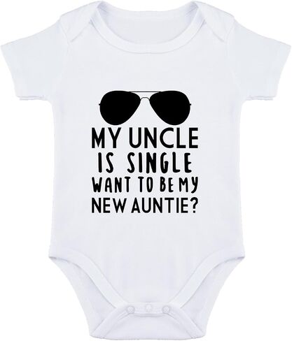 My Uncle Is Single Baby Bodysuit Uncle Bodysuits for Baby Boy Girl I Love My Uncles Babies Clothes in Saudi Arabia