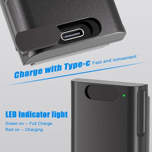 2 Pack E340 Battery Compatible with eufy Video Doorbell E340 | 7000mAh High Capacity Replacement for eufy e340 battery,Type-C Charging Port with Silicone Cover in Kuwait