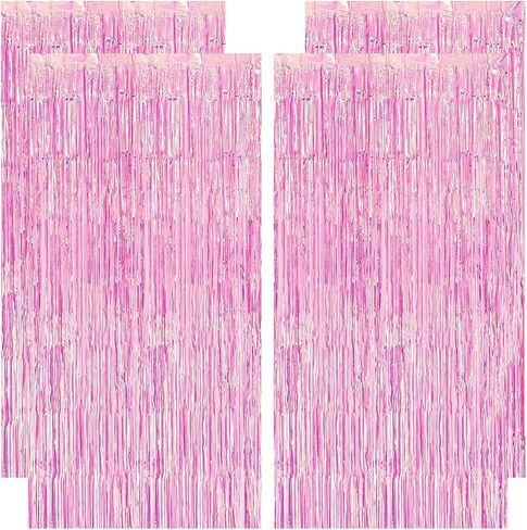 2 Pack Gold Foil Fringe Party Backdrop Curtains 39.4x78.8in - Self-Adhesive Metallic Tinsel Streamers for Birthday, Wedding, Baby Shower, Photo Booth Decorations in Saudi Arabia