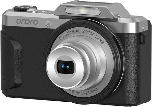 Ordro D27 16MP Compact Digital Camera, 6X Optical Zoom, Black in Saudi Arabia