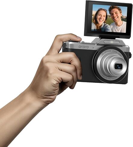 Ordro D27 16MP Compact Digital Camera, 6X Optical Zoom, Black in Saudi Arabia