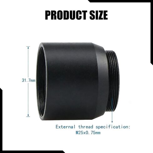 Telescope Adapter Eyepiece Mount Converter Aluminum Telescope Accessory 1.25 Inch to C/CS Interface Adapter Fitting Parts Suitable for Astronomy in Kuwait