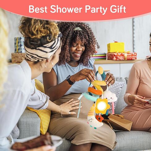 Car Seat Toys Infant Toys 0-6 Months Newborn Toys, Stroller Toys Baby Toys 0-3 Months, Baby Toys 0-6 Months for Crib Mobile Bassinet with Rattles Jingle Mirror Teether for 0 3 6 9 12 Boys Girls Babies in Saudi Arabia