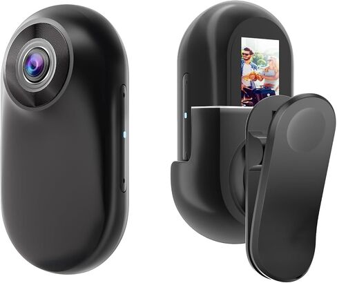 Mini Body Camera Wearable Action Body Cam HD 1080P Body Worn Camera | Thumb Size Hands-Free Video Recording Portable Camcorder for Outdoor Security Work Records Guard Travel in Saudi Arabia