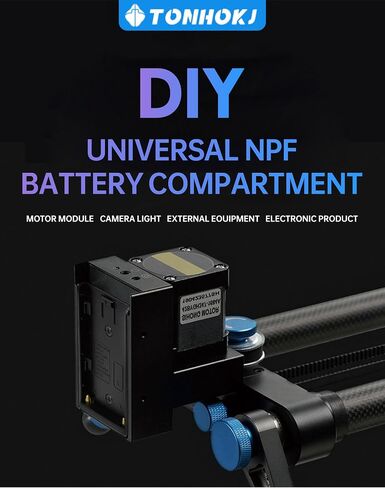 NP-F Battery Adapter Plate with 7.2V-8.4V DC (5.5/2.1mm) Output, 1/4" Screw Mount, Compatible with Sony NP-F970 F960 F770 F570 F550, Power for DSLR, Mirrorless Camera, Video Monitor in Saudi Arabia