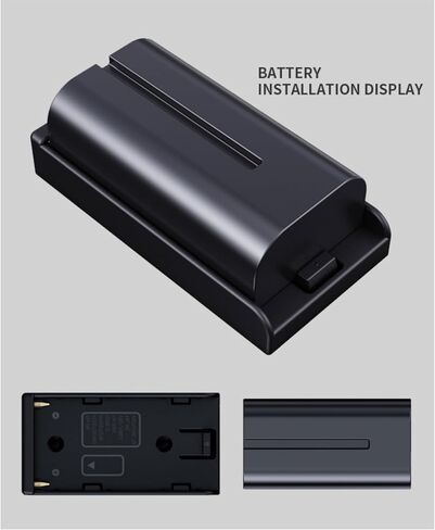 NP-F Battery Adapter Plate with 7.2V-8.4V DC (5.5/2.1mm) Output, 1/4" Screw Mount, Compatible with Sony NP-F970 F960 F770 F570 F550, Power for DSLR, Mirrorless Camera, Video Monitor in Saudi Arabia