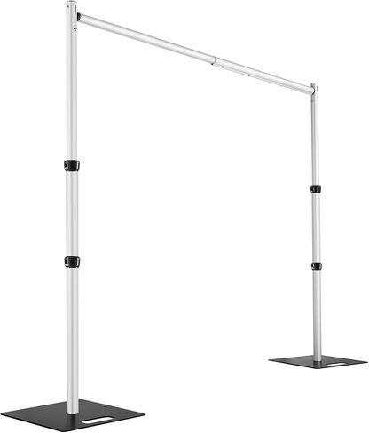 Heics Heavy Duty Backdrop Stand, 20x14ft Pipe and Drape Stand, Balloon Arch Stand, Banner Stand for Wedding Decor, Party Decorations, Baby Shower Backdrop, Sturdy Event Party Supplies in Saudi Arabia