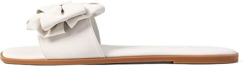 Women's Bow Flat Sandals Saquare Toe Comfortable Slide for Wedding in Kuwait