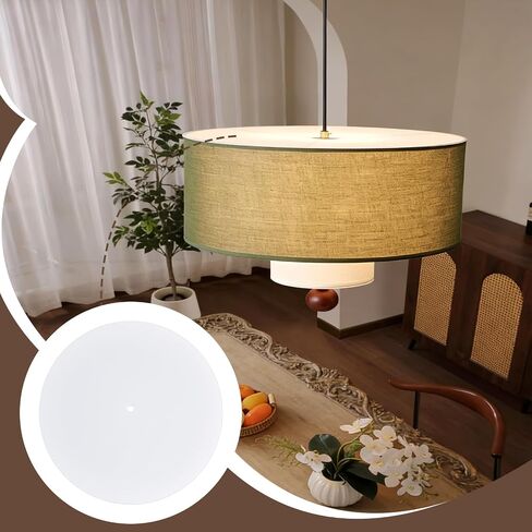 4 PCS Round Lamp Shade Diffuser 11.4" Diameter with 0.39" Center Hole, Frosted White Acrylic Diffuser for Drum Lampshades Fit 12-13.5" Opening, Light Diffusers Sheet for Pendant Light and Table Lamp in Saudi Arabia