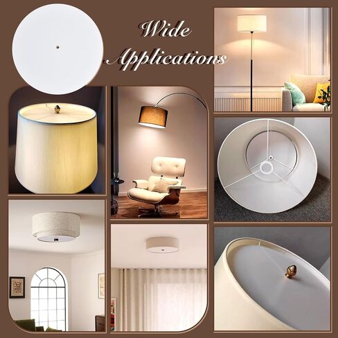 4 PCS Round Lamp Shade Diffuser 11.4" Diameter with 0.39" Center Hole, Frosted White Acrylic Diffuser for Drum Lampshades Fit 12-13.5" Opening, Light Diffusers Sheet for Pendant Light and Table Lamp in Saudi Arabia