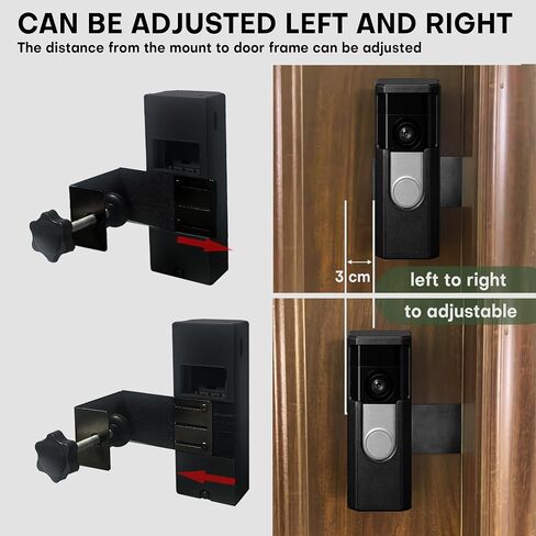Anti-Theft Ring Clamp Mount for 2026 Ring Battery Doorbell/Pro/Plus 2nd Gen | New Model Special Use Encased No-Drill No-Adhesive Adjustable Video Doorbell Holder in Saudi Arabia