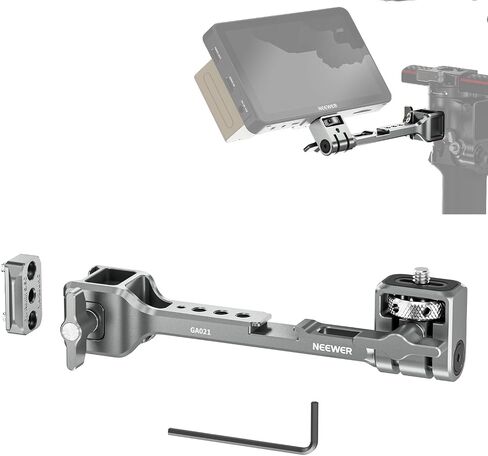 NEEWER NATO Monitor Mount for RS Gimbal, 360° Rotatable Field Monitor Holder with NATO Clamp Cold Shoe 1/4" Threads Compatible with DJI RS5 RS4 RS4PRO RS3 RS3PRO RS2 RSC2 RoninS RoninSC, GA021 in Saudi Arabia