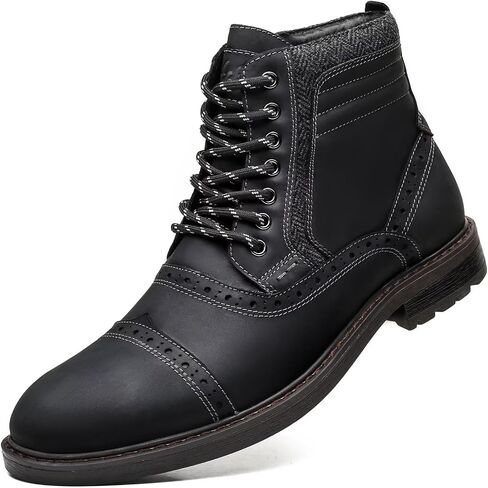 Mens Chelsea Boots, Stylish and Comfort Leather Chukka Ankle Boots with Zipper in Saudi Arabia
