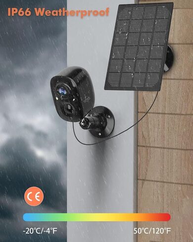 Dzees Solar Outdoor Cameras Wireless, 2K Battery Powered Security Camera, 360° PTZ Camera with Spotlight, Siren, Color Night Vision, AI Dectection, IP66 for Home Security, 2.4GHz 3 Pack in Saudi Arabia