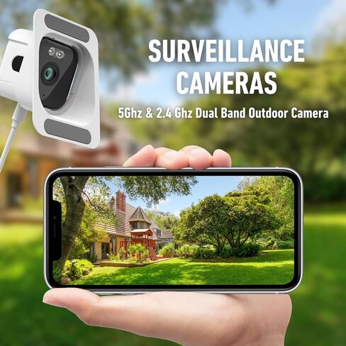 Indoor Security Camera, 3MP 2K Window Camera, 2.4GHz/5GHz WiFi, Starlight Night Vision, 24/7 Recording, 8ft Cable in Saudi Arabia