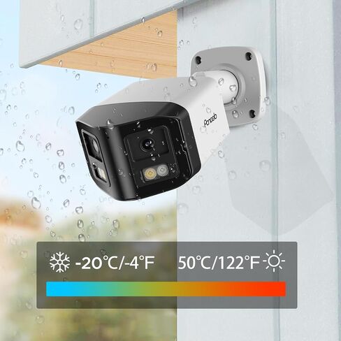 4K 8MP PoE Dual Lens Security Camera, PB58A-8MDLS | Smart Dual Lights Full Color Night Vision, Indoor/Outdoor AI Human/Vehicle Detection, Two-Way Audio Surveillance IP Camera in Saudi Arabia