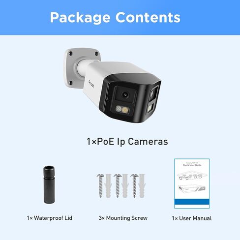 4K 8MP PoE Dual Lens Security Camera, PB58A-8MDLS | Smart Dual Lights Full Color Night Vision, Indoor/Outdoor AI Human/Vehicle Detection, Two-Way Audio Surveillance IP Camera in Saudi Arabia