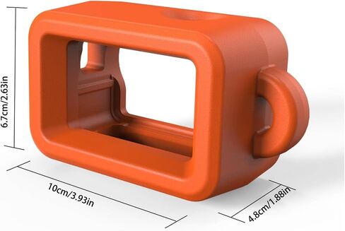 Camera Floatation Case Action Camera Float Case Housing Shell Water Buoyant Protection High Visibility Easy Recovery, Orange, Floating Frame Protective Case in Saudi Arabia