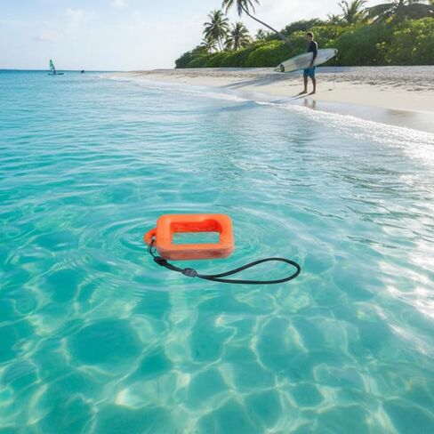 Camera Floatation Case Action Camera Float Case Housing Shell Water Buoyant Protection High Visibility Easy Recovery, Orange, Floating Frame Protective Case in Saudi Arabia