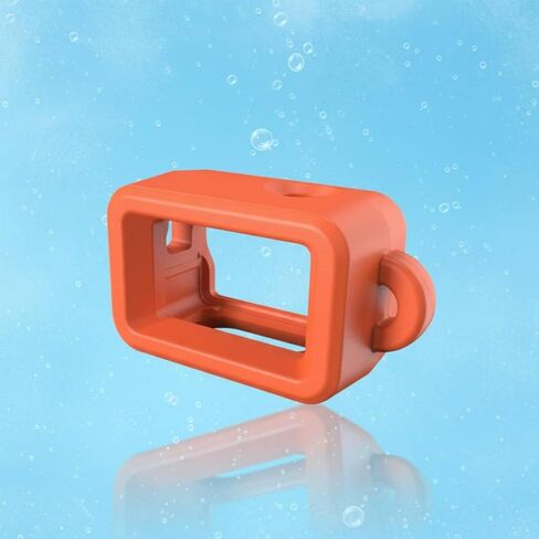 Camera Floatation Case Action Camera Float Case Housing Shell Water Buoyant Protection High Visibility Easy Recovery, Orange, Floating Frame Protective Case in Saudi Arabia