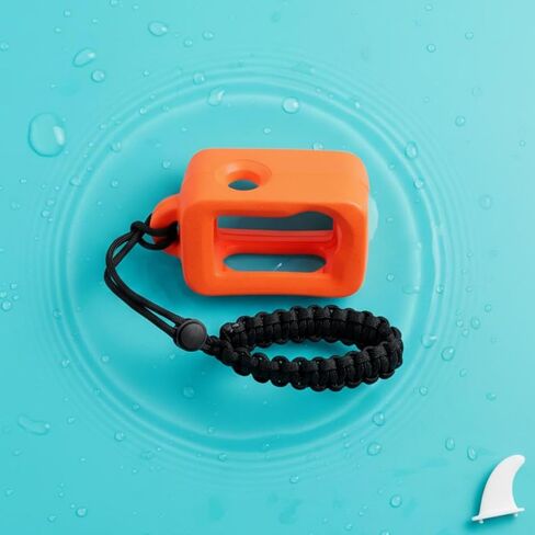 Camera Floatation Case Action Camera Float Case Housing Shell Water Buoyant Protection High Visibility Easy Recovery, Orange, Floating Frame Protective Case in Saudi Arabia