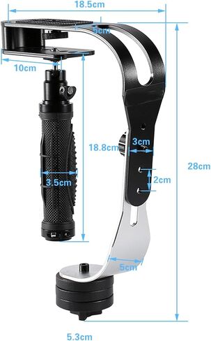 PRO Handheld Video Stabilizer, Lightweight and Durable Stabilizer for Clear Footage, Suitable for Camcorders and DSLRs, Aluminum Alloy Construction in Saudi Arabia
