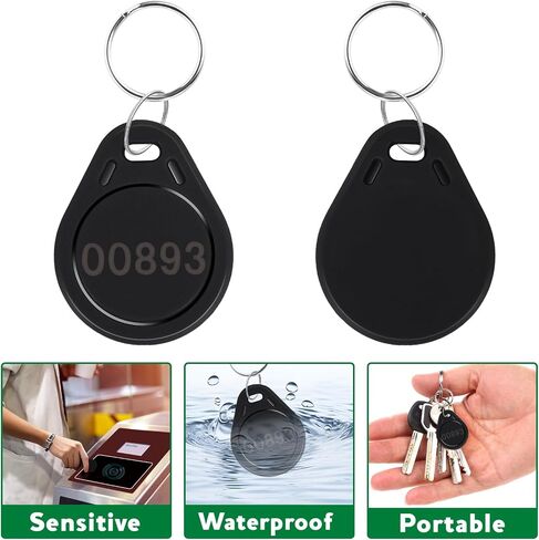 MktStleat100pcs Black 26 bit Keyfobs Proximity Fob Works with Prox Key ISOProx 1346 1386 1326 H10301 Format Readers.Compatible with Most Card Access Control Systems on The Market (100) in Saudi Arabia
