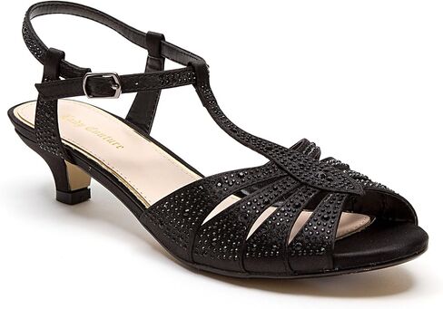 Lady Couture Women's Wide Width Dressy Sandals with Rhinestone, BETTY(WIDE WIDTH) in Kuwait